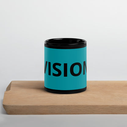 Vision Black Glossy Mug