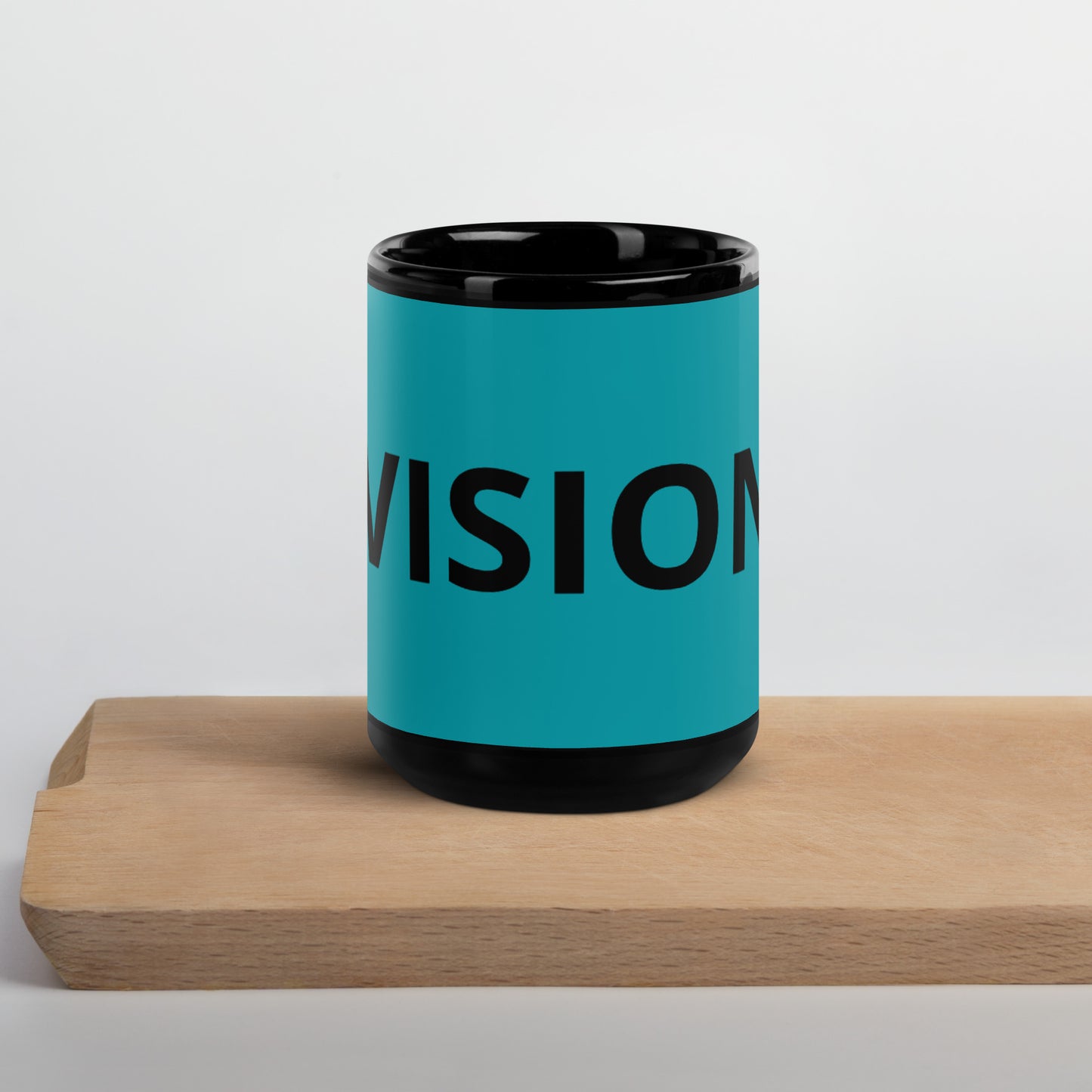 Vision Black Glossy Mug