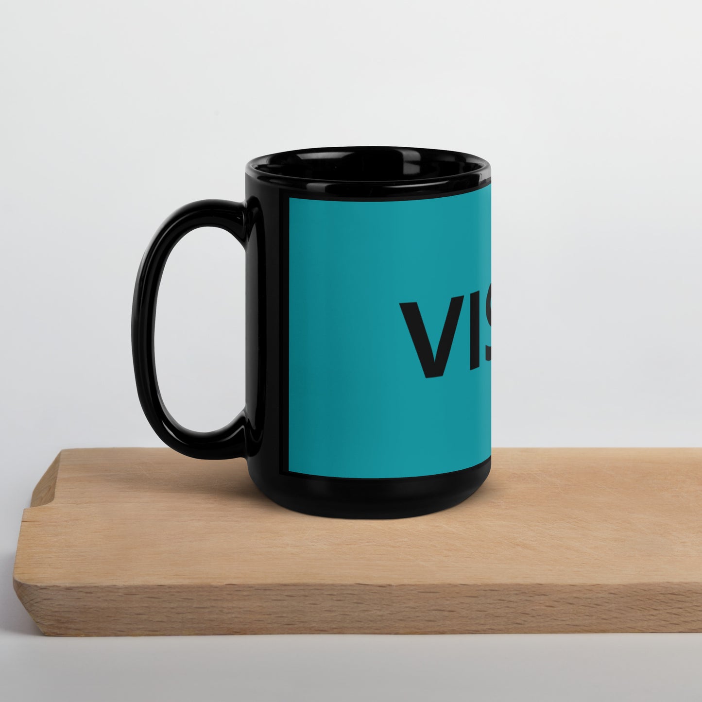 Vision Black Glossy Mug