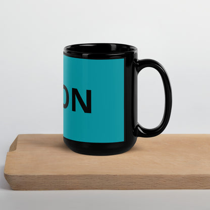 Vision Black Glossy Mug